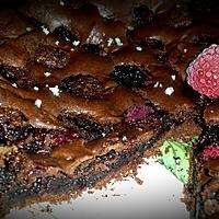 recette Brownie aux framboises et au gros sel marin