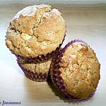 recette Muffins au chocolat blanc & au beurre de cacahuètes