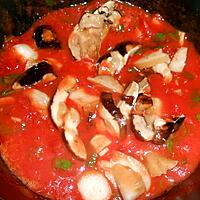 recette SAUCE TOMATE AUX CEPES