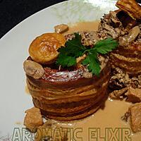 recette Vol- au- vent  aux champignons