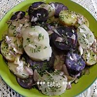 recette Salade de pommes de terre et topinambour en salade.