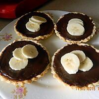 recette Tartelettes banane chocolat