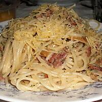 recette spaghetti a la carbonara...