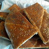 recette pain au thynm huile d'olive  خبز بالزعتر