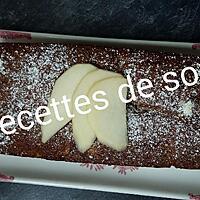 recette Cake aux poires et chocolat