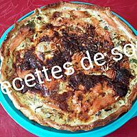 recette Tarte saumon fumé et poireaux