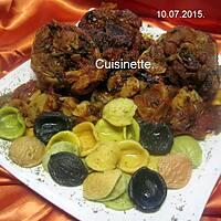 recette Osso bucco aux champignons.basilic.