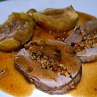 recette FILET MIGNON FARCI AUX CEPES