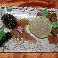 recette Assiette de foie gras.cerises Amarena