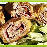 recette Croques-rolls perdus au jambon, roquefort et noix