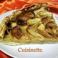 recette Tarte a la crème et pommes.