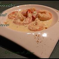 recette crevettes au lait de coco