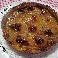 recette Tarte aux poires sur une compote de poires.