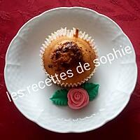 recette Muffins rhum, noisette et pépites au chocolat