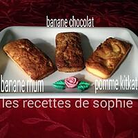 recette Cake banane chocolat