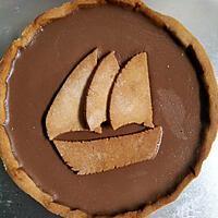 recette Tarte ganache choco-praliné