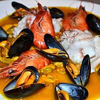 recette ROULES DE FILET DE SABRE ET NAGE DE MOULES SAFRANNEE