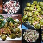 recette Choux-Bruxelles aux lardons fumés