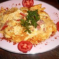 recette Omelette au chorizo portugais et fromage