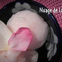 recette SORBET LITCHEES/ROSE