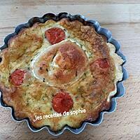 recette tartelette ou tarte au chèvre et tomates cerises