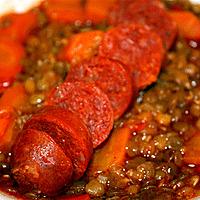 recette Lentilles au chorizo