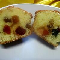 recette Muffins au yaourt aux fruits confits.