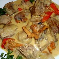 recette Blanquette de veau aux girolles