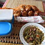 recette haricots verts a l italienne aux saucisses  metka,  ; recette mamyloula