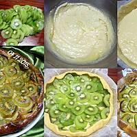 recette Tarte aux kiwis sur une crème amandine.