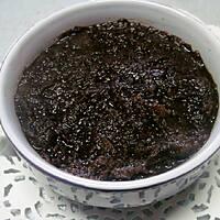 recette Compote de pommes au chocolat et miel.micro-ondes.