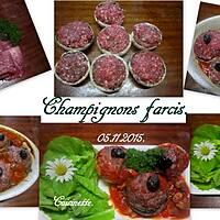 recette Champignons farcis.