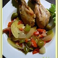 recette Pilons de poulet et légumes au four