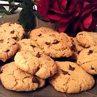 recette Cookies au beurre de cacahuète et au pépite de chocolat