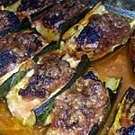 recette Courgette farci gratiné a la mozzarella