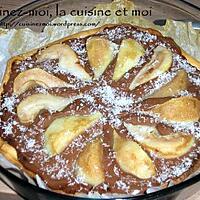 recette Tarte poire-choco