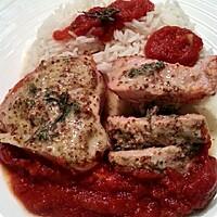 recette Filet mignon moutarde sauce tomate