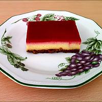 recette Bavarois vanille sur lit craquant, miroir framboise