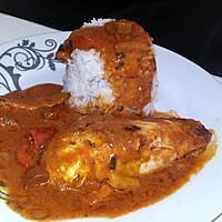 recette Poulet au curry poivron