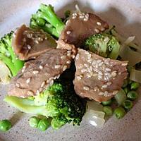 recette SASHIMI DE THON AUX GRAINES DE SESAME