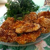 recette Croustillants de poulet aux graines de sesame