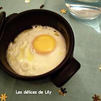 recette Oeuf cocotte au saumon