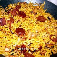 recette Paella de coquillettes