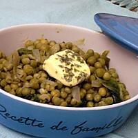 recette Fricassée de petits pois à la menthe