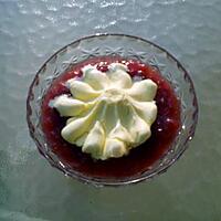 recette compote de fruits et sa glace a la vanille