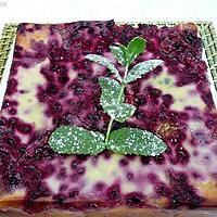 recette clafoutis aux mangues et aux baies de cassis