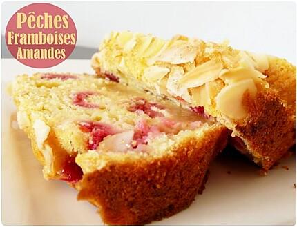 Peaches bread aux framboises