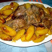 recette agneau au four avec des pommes de terre(à ma façon)