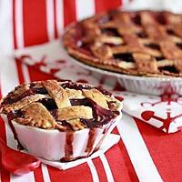recette Cherry and Blueberry lattice pie