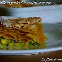 recette Pastilla de poulet à la confiture de courge